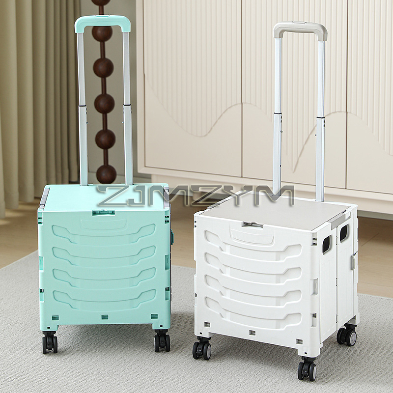 Pull Cart Fold - 5S Quick Folding Shopping Trolley Large