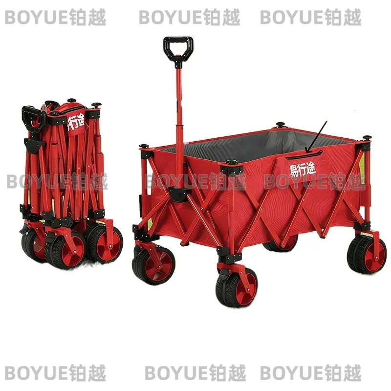 Pull Cart Fold - Portable Express Fishing Stall Pull Cart