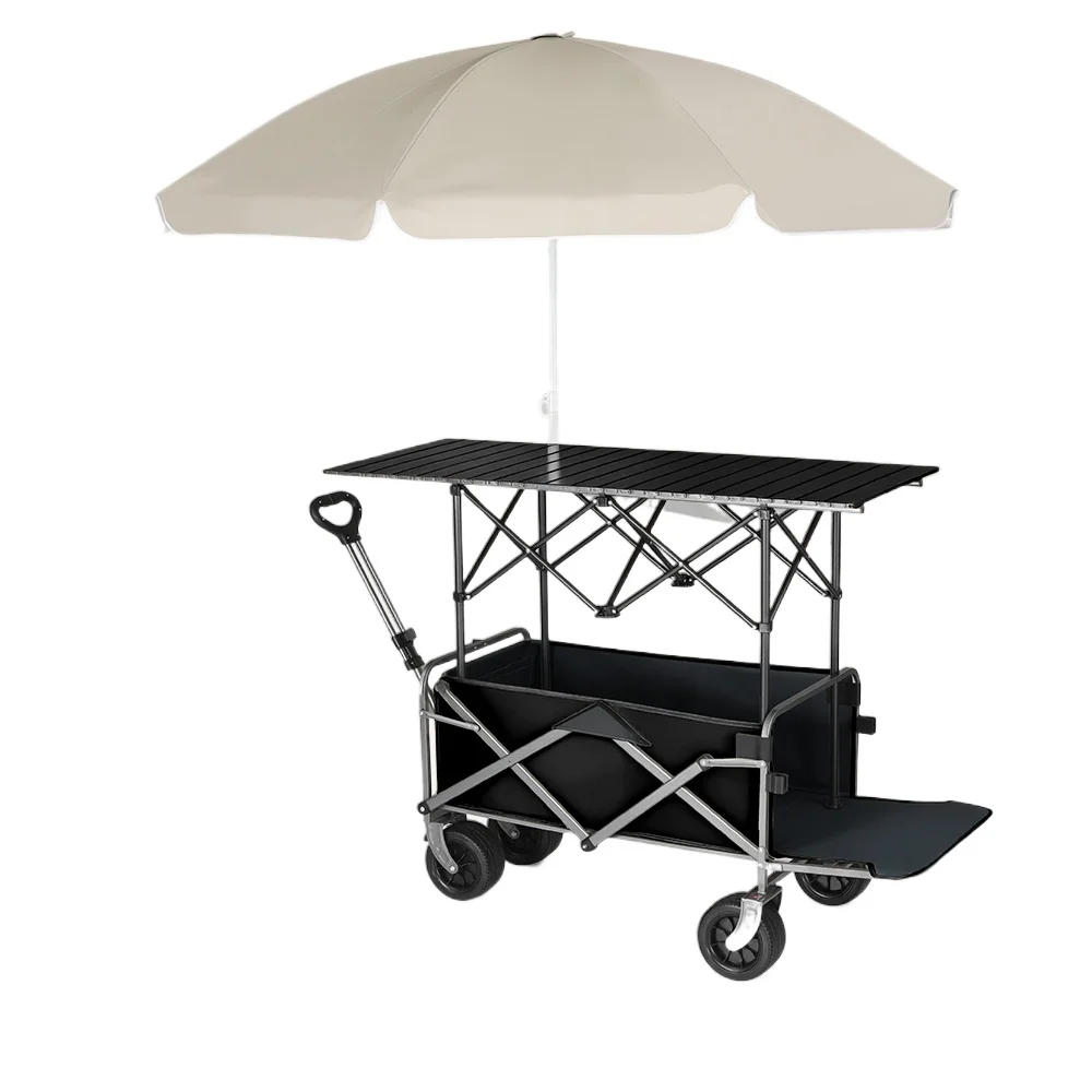 Pull Cart Fold - Stall trolley camper parasol lift folding
