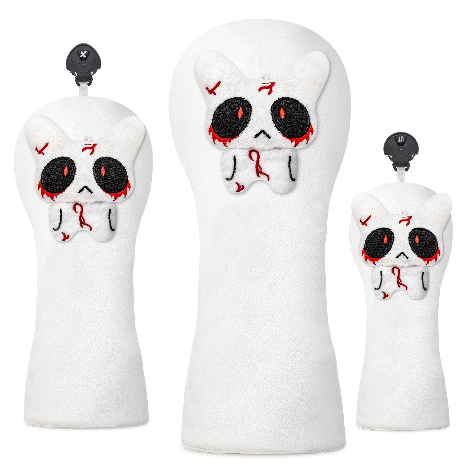 Golf Equipment Cabinet - 1pc/3pcs Cute Doll Design Golf Head