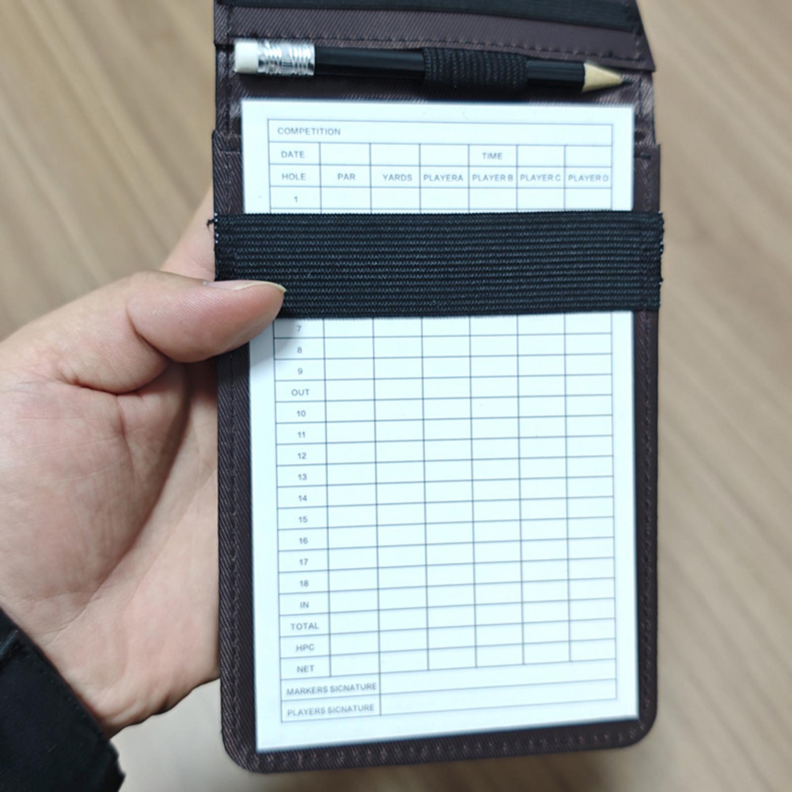 PU Leather Golf Scoring Book R - Golf Scorecard Holder review and price