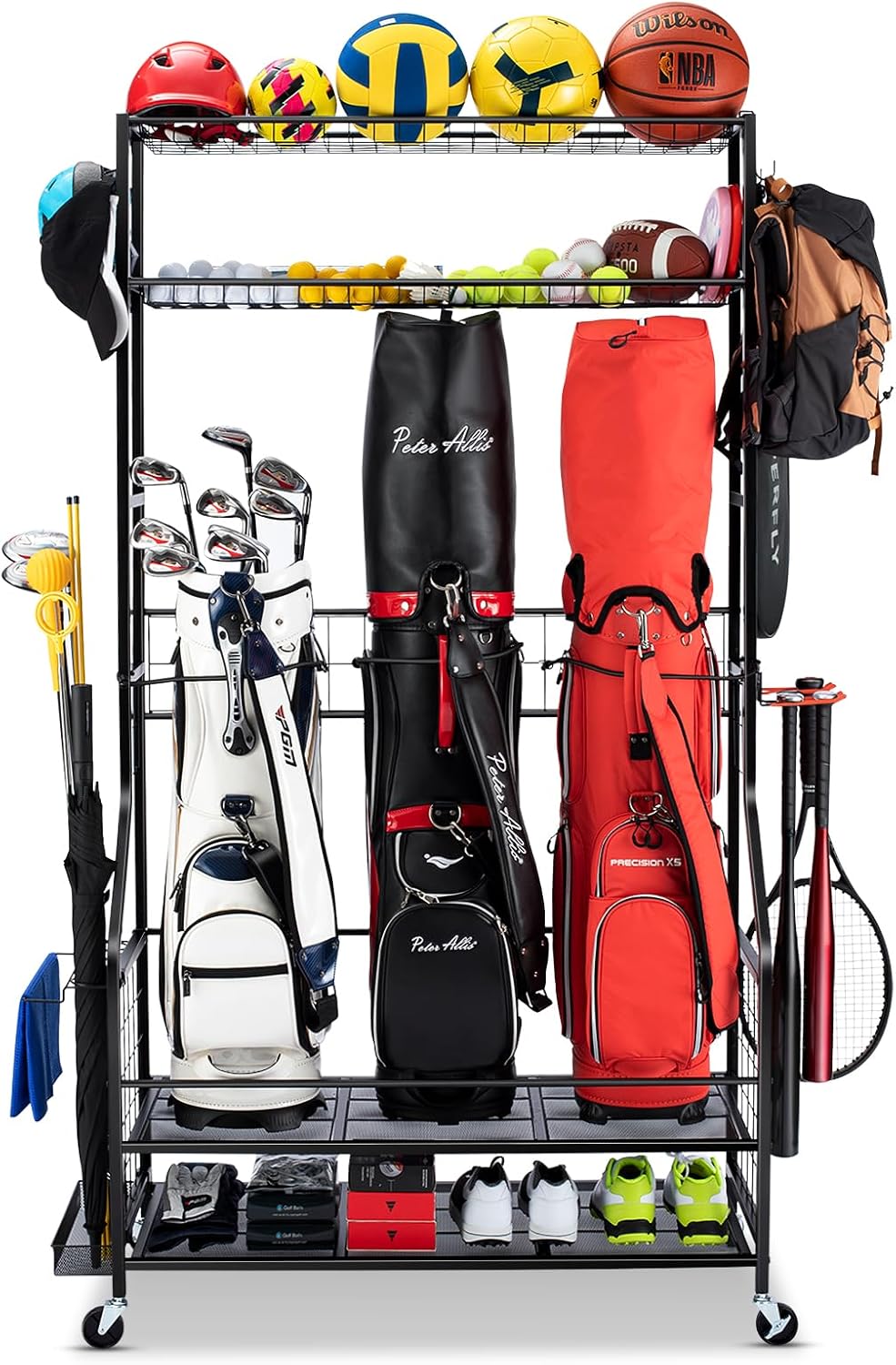 Golf Bag Storage Organizer Rac - Golf Equipment Garage Organizer review and price