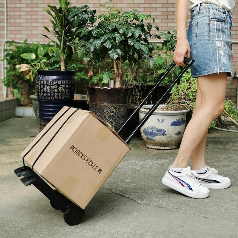Folding Small Cart Portable Pu - Pull Cart Fold review and price
