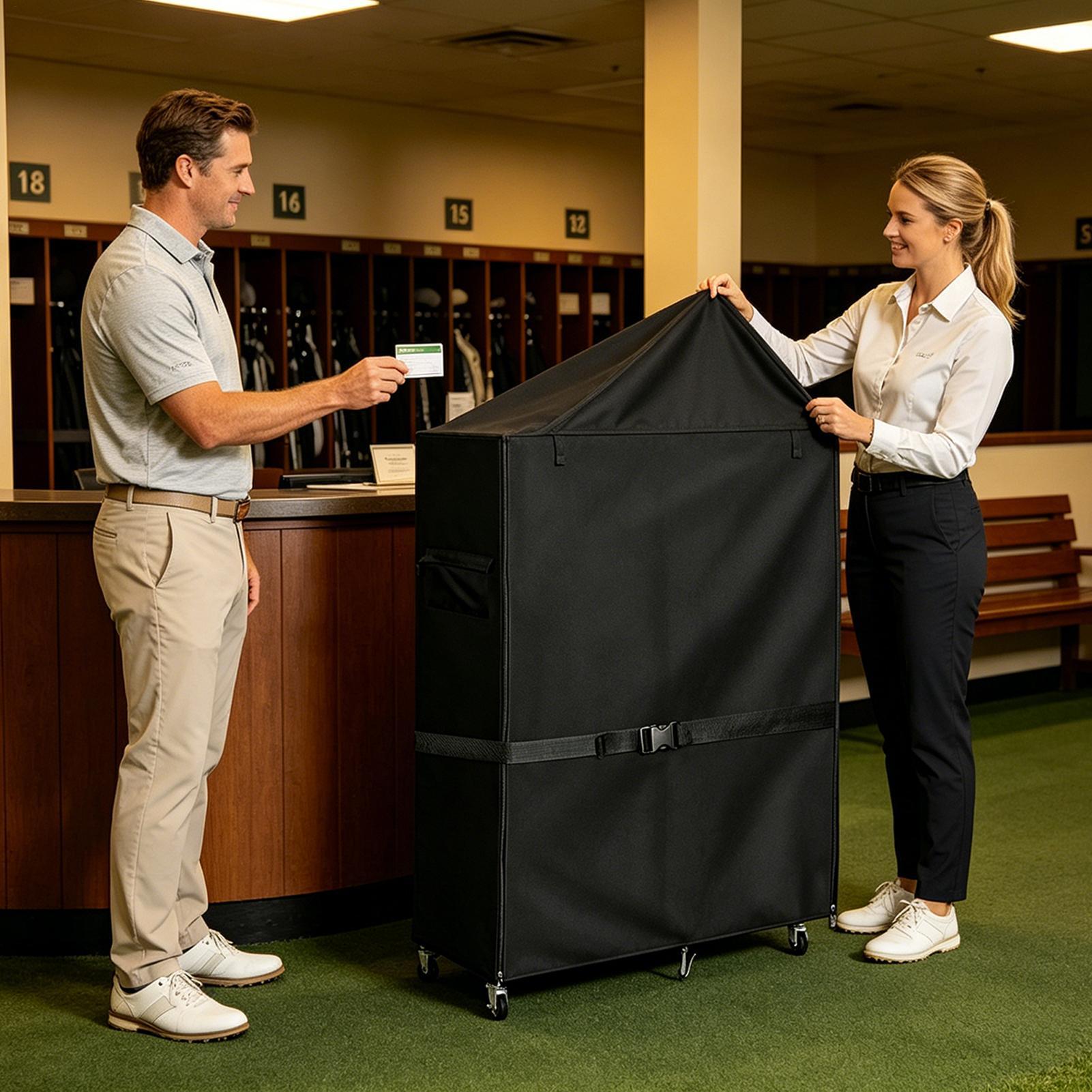 Dust Cover for Golf Storage Ra - Golf Equipment Garage Organizer review and price