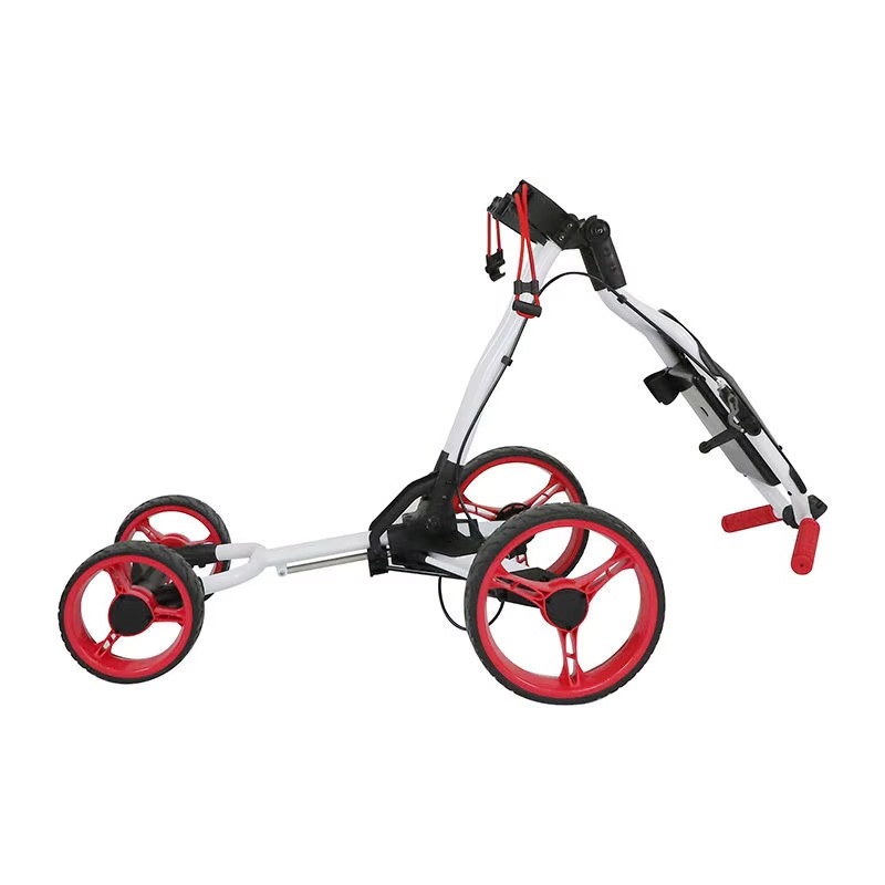 Golf Push Cart 4 Wheel Sturdy  - Pull Cart Fold review and price