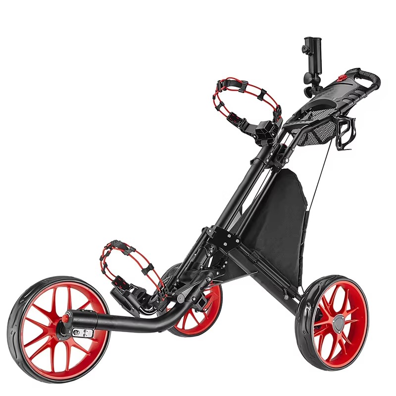 Golf Push Cart 4 Wheel Sturdy  - Pull Cart Fold review and price