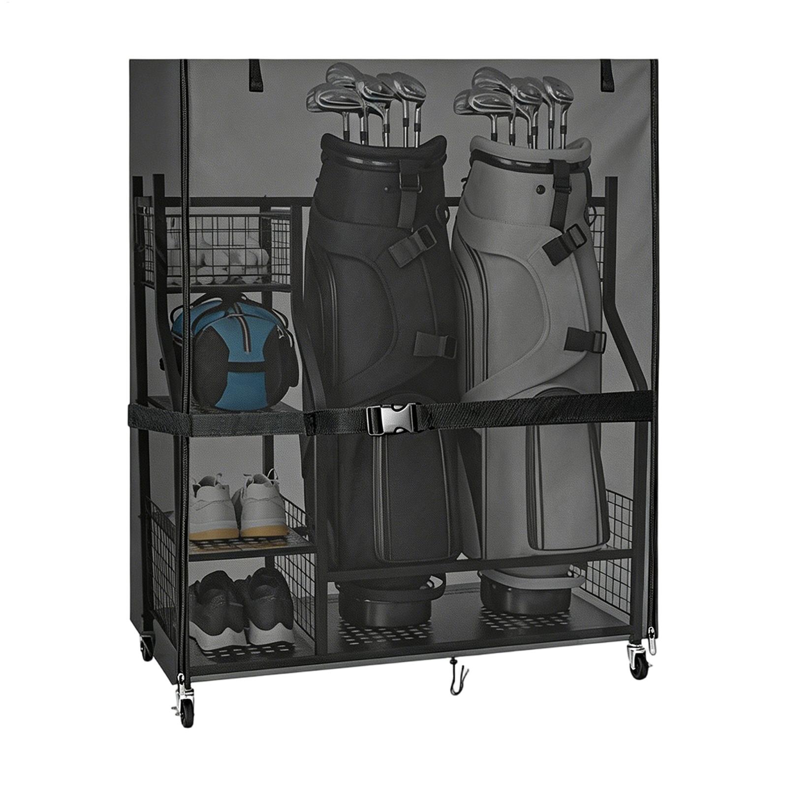 Dust Cover For Golf Storage Ra - Golf Equipment Garage Organizer review and price
