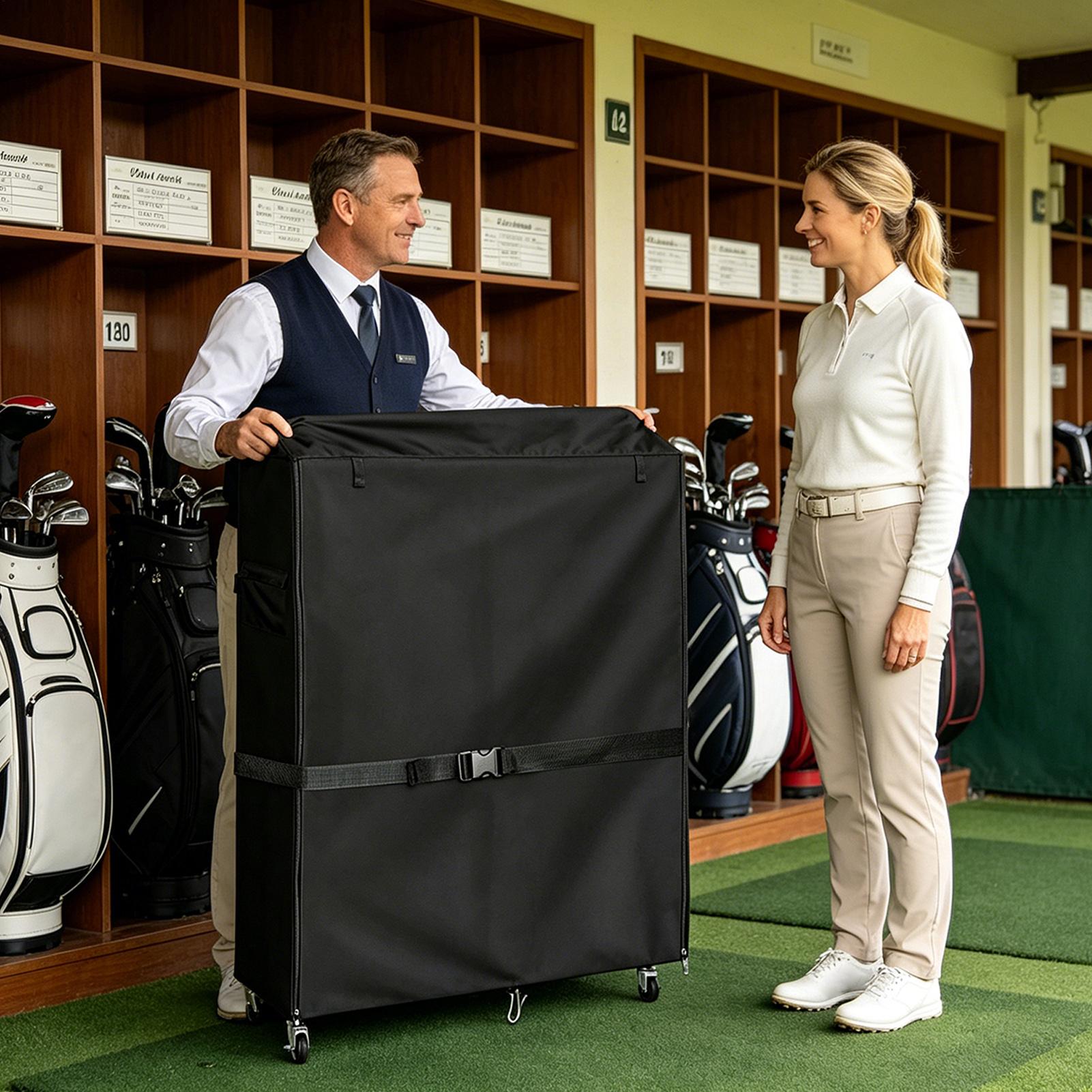 Dust Cover For Golf Storage Ra - Golf Equipment Garage Organizer review and price