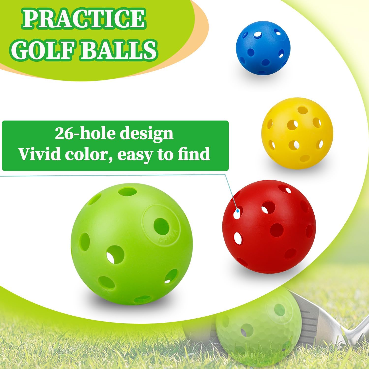 24Pcs/Bag 42MM Practice Golf B - Golf Equipment Suppliers review and price